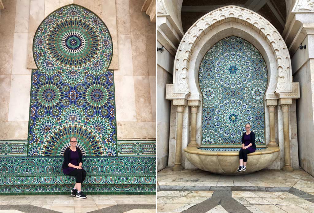 Frau Mosaik Moschee Casablanca