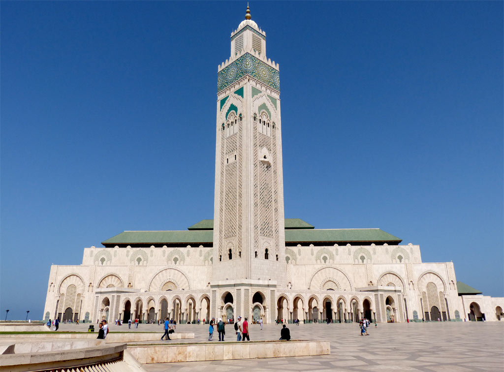 Hassan Moschee Casablanca von vorne