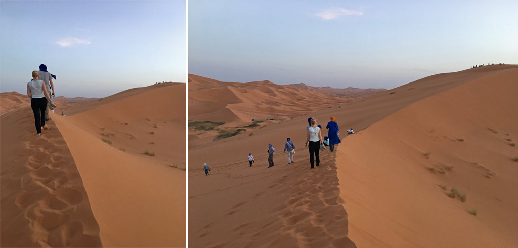 Marokko Sahara Menschen Düne