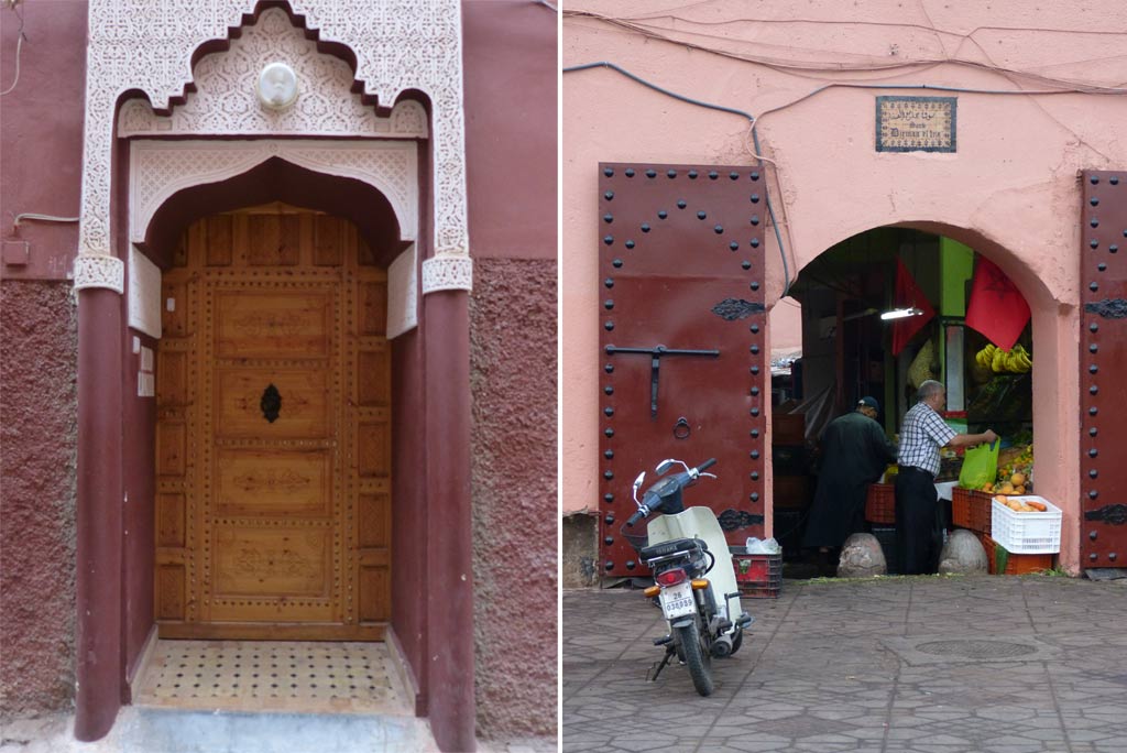 Marrakesch Tür rosa