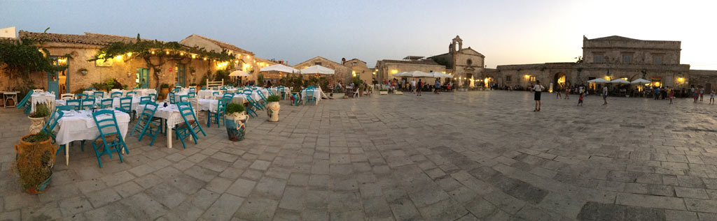 Marzamemi Platz Panorama