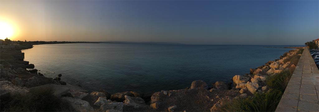 Meer Sonnenuntergang Panorama